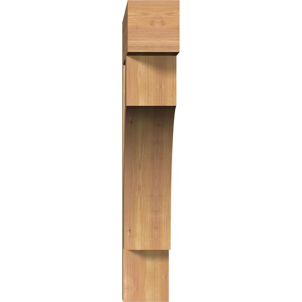 Westlake Block Smooth Bracket, Western Red Cedar, 5 1/2W X 30D X 34H